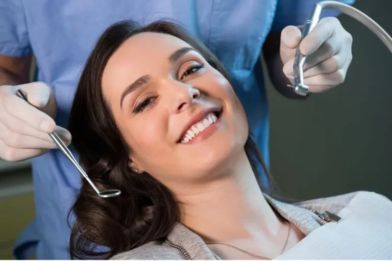 woman with a healthier teeth